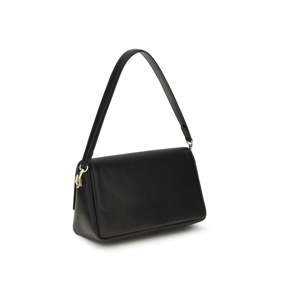 Tory Burch Black Calf Leather Bos Taurus Shoulder Bag - 3