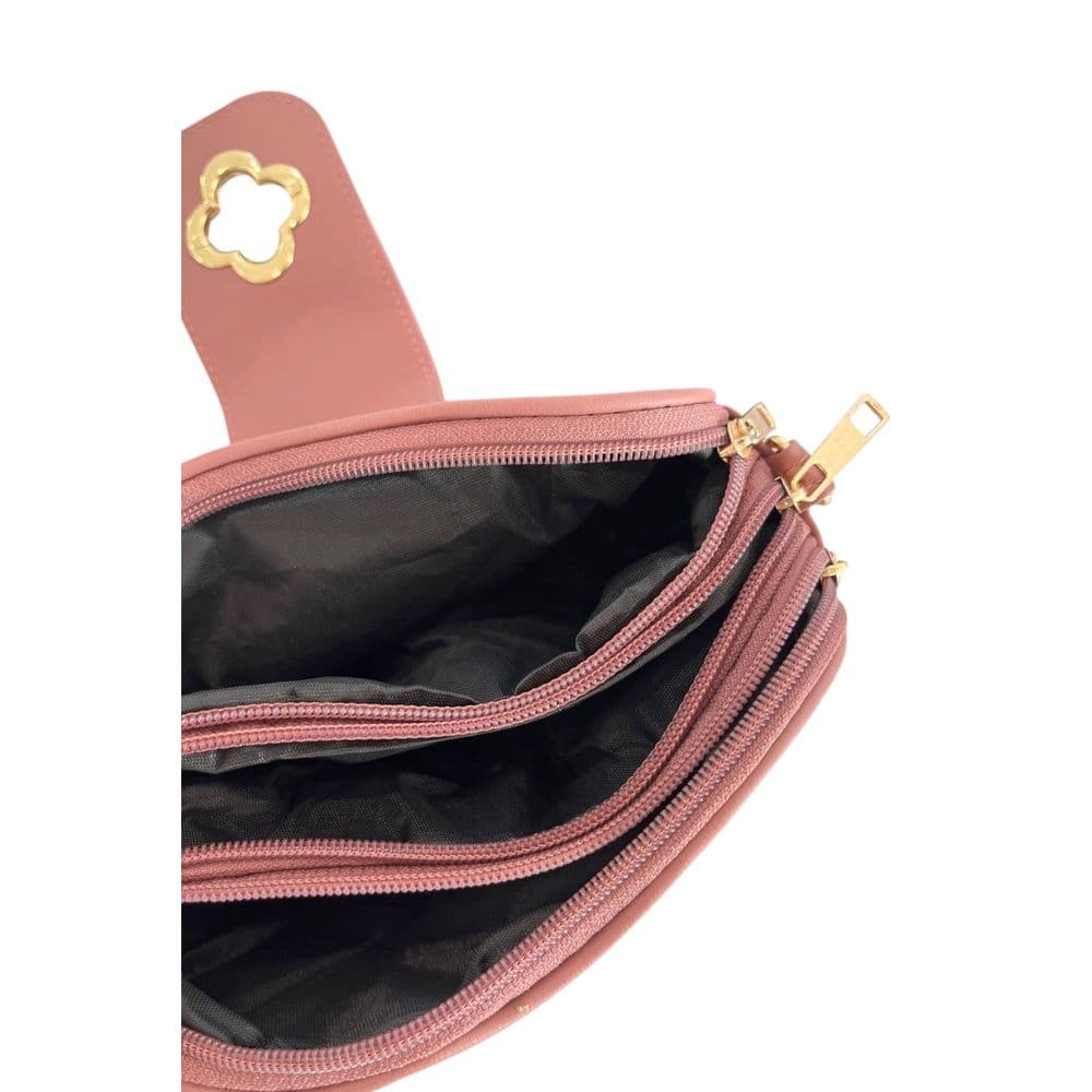 Baldinini Trend Pink PU Women Crossbody Bag - 7