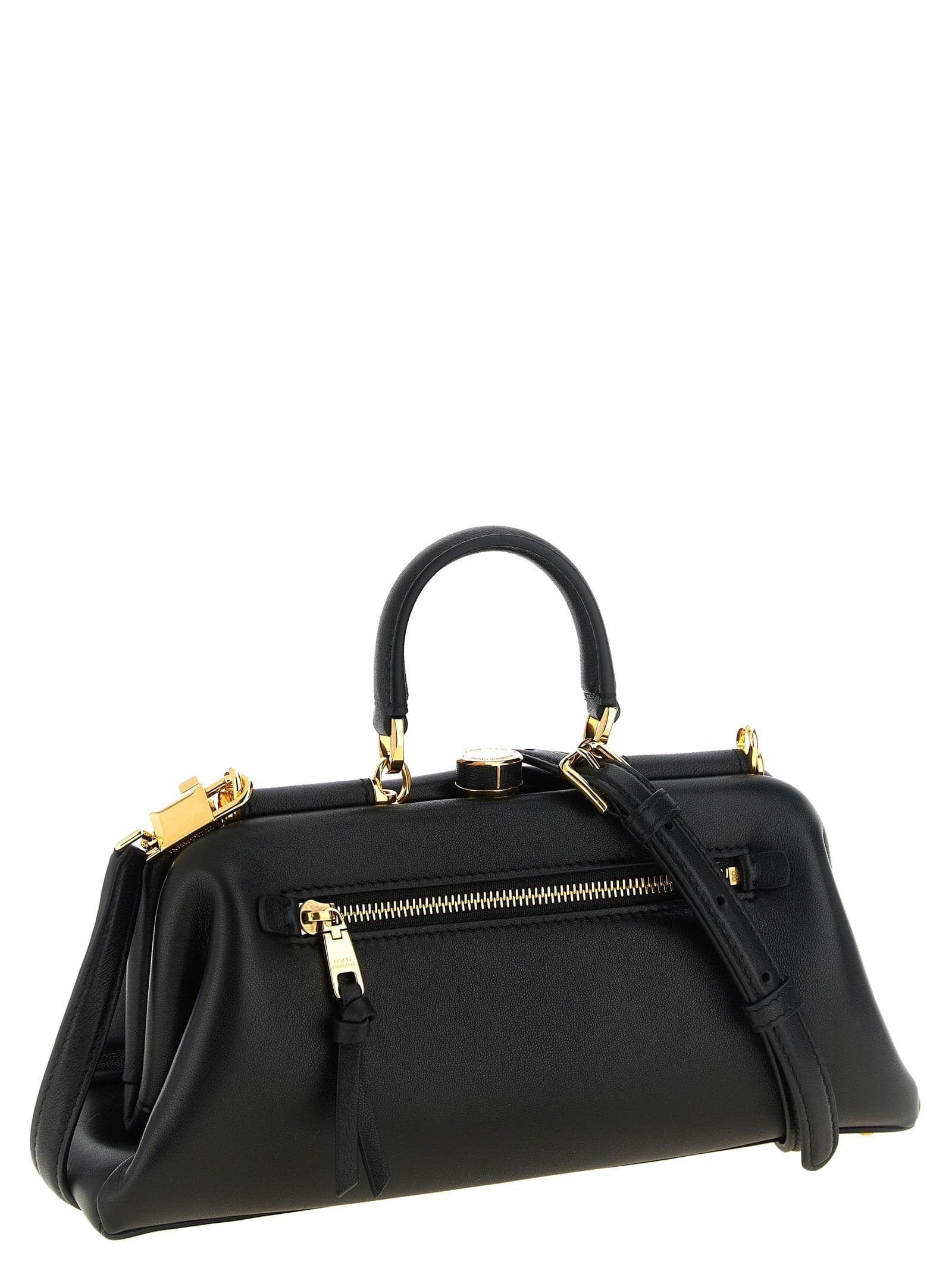 Dolce & Gabbana Black Lamb Leather Handbag - 2