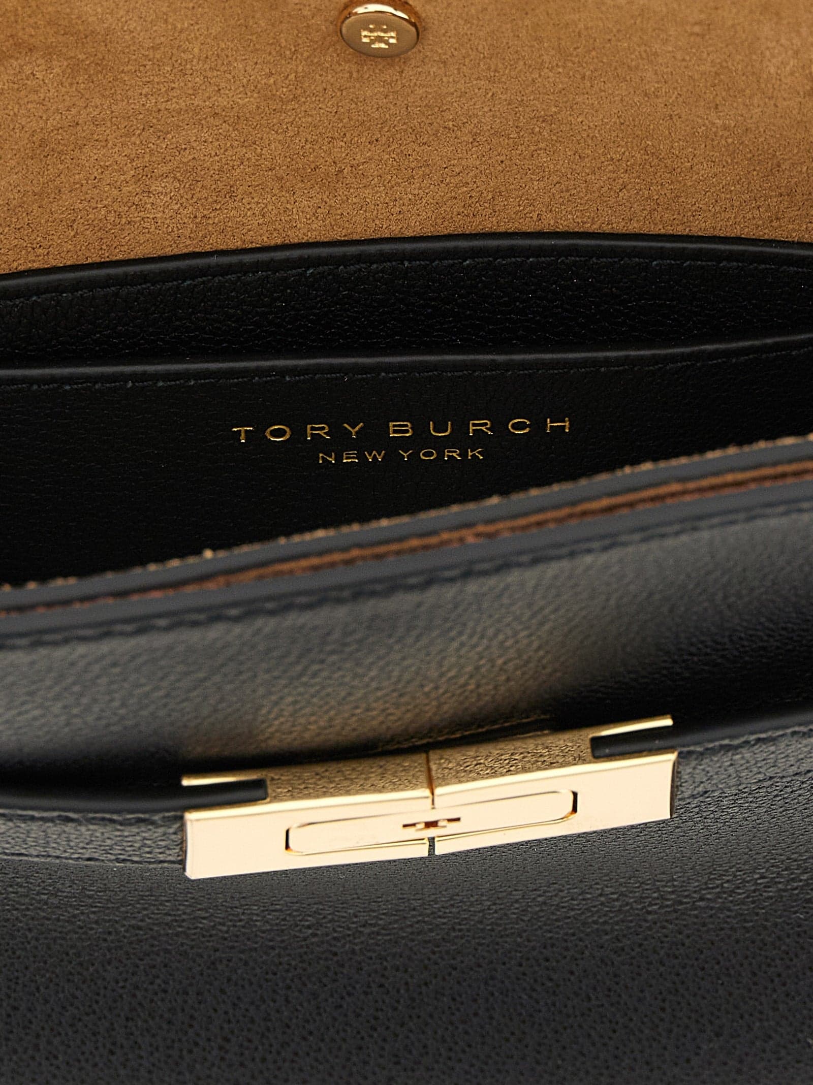 Tory Burch Black Lambskin Crossbody Bag - 4