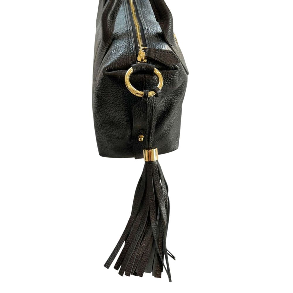 Baldinini Trend Black Leather Women Handbag - 6