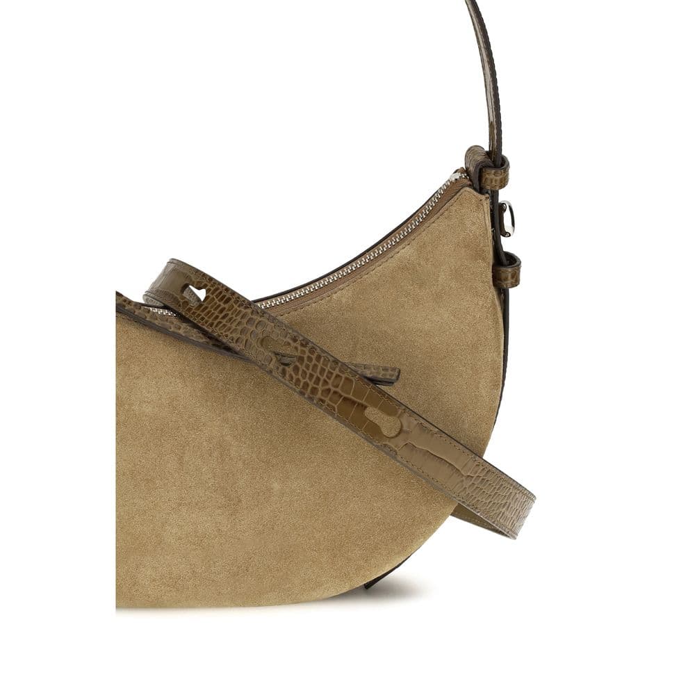 Tory Burch Beige Suede Leather Shoulder Bag - 4