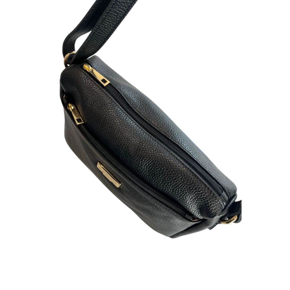 Baldinini Trend Black Leather Women Crossbody Bag - 6