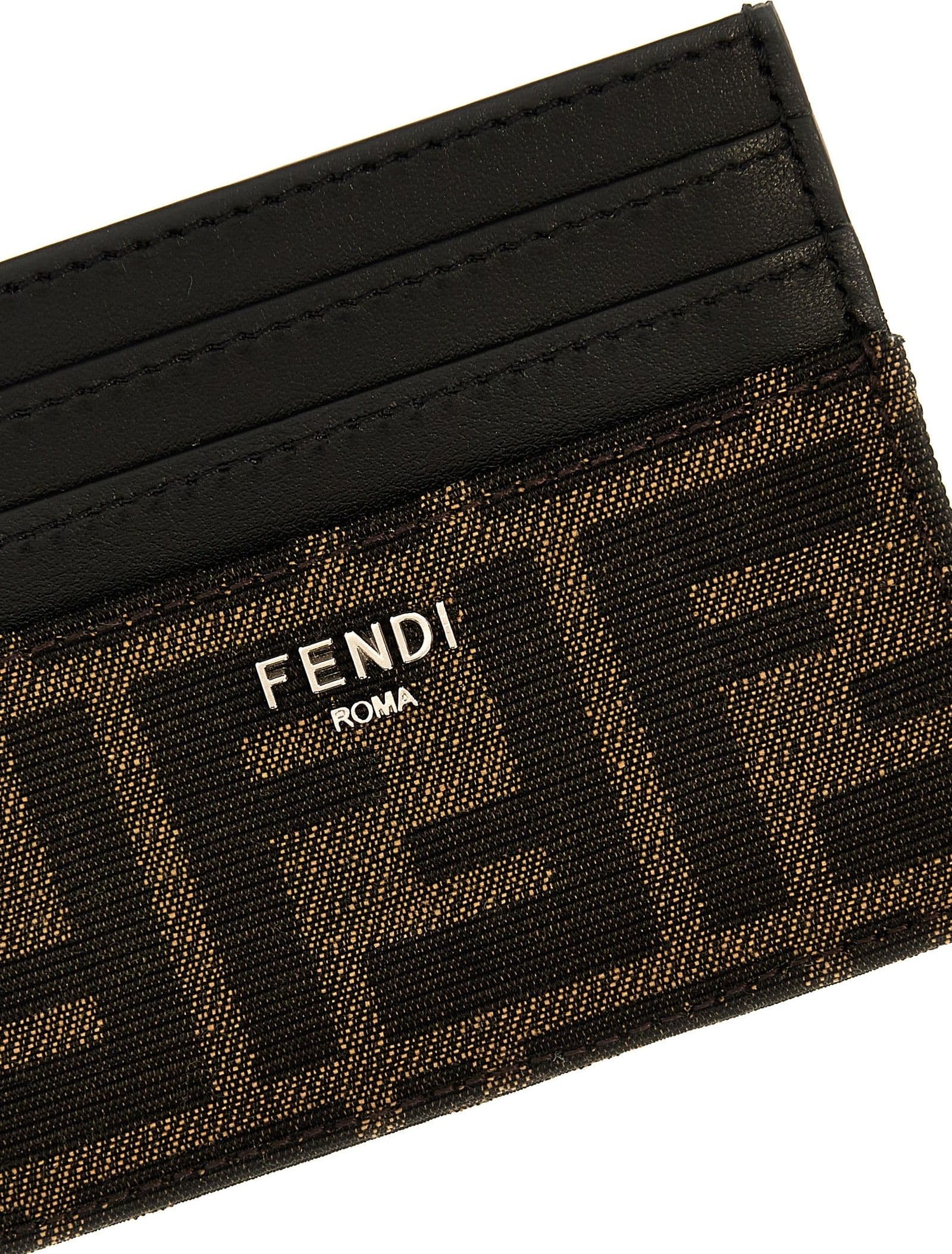 Fendi Brown Calfskin Cardholder - 3