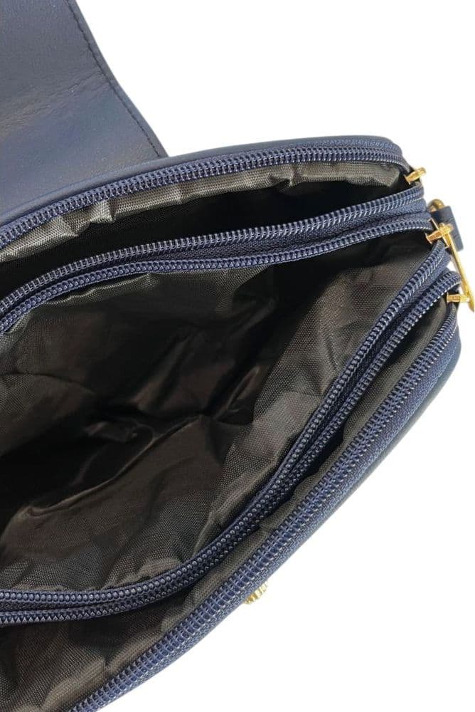 Baldinini Trend Blue PU Women Crossbody Bag - 7