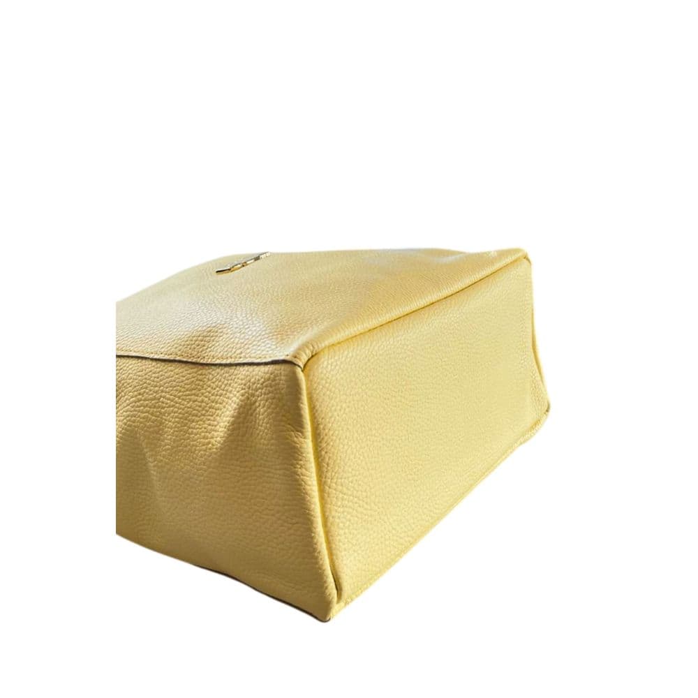 Baldinini Trend Yellow Leather Women Shoulder Bag - 4