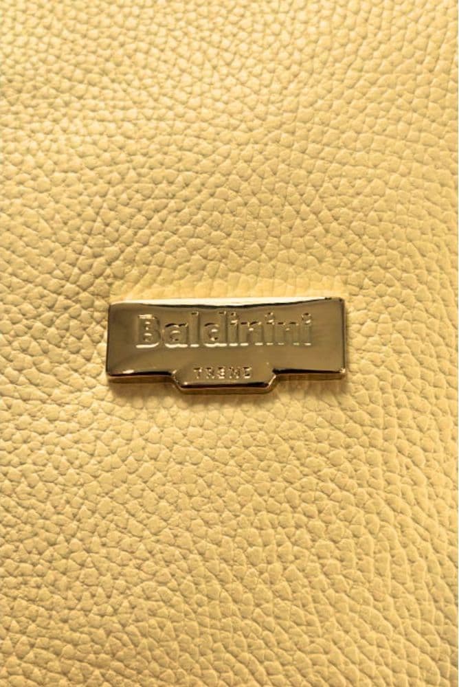 Baldinini Trend Yellow Leather Women Shoulder Bag - 5