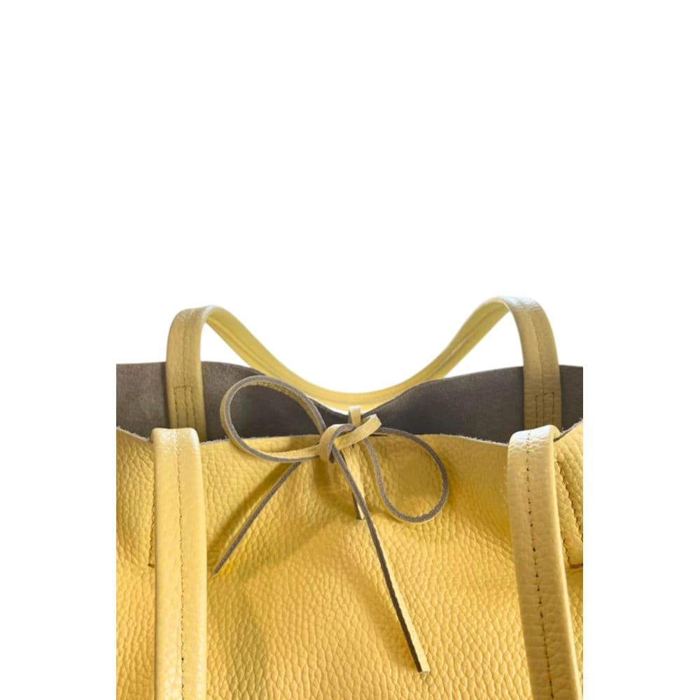 Baldinini Trend Yellow Leather Women Shoulder Bag - 6