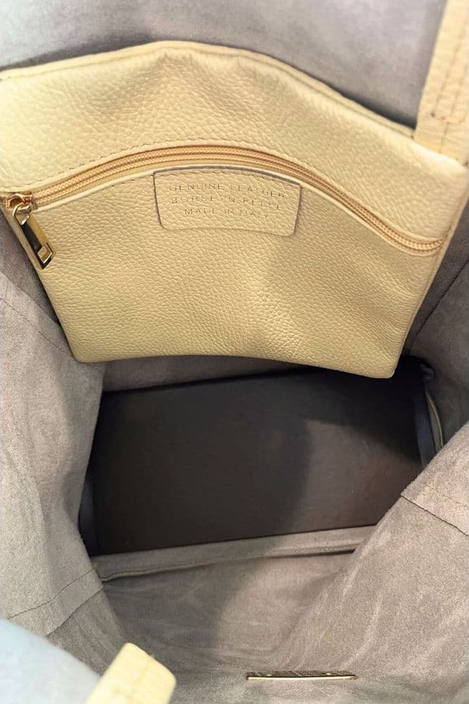 Baldinini Trend Yellow Leather Women Shoulder Bag - 7