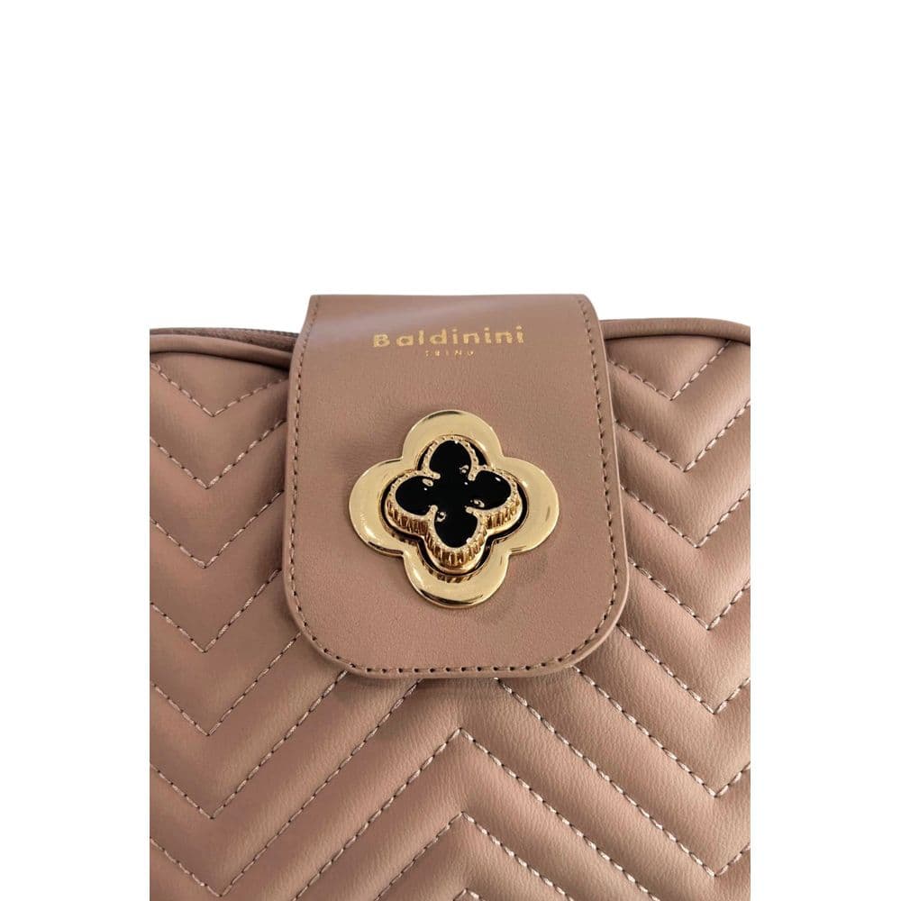 Baldinini Trend Beige PU Women Crossbody - 6
