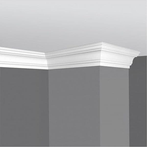 €2,27ml *** STOCK *** Pacco da 32ml di cornice decorativa in polistirene compatto XPS 95X95x2000 K130 - 2