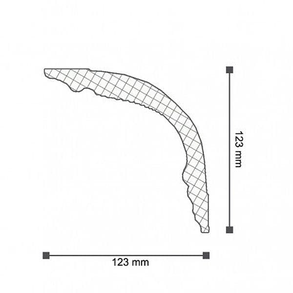 €3,45ml *** STOCK *** Pacco da 26ml di cornice decorativa in polistirene compatto XPS 123X123x2000 LD20G - 5