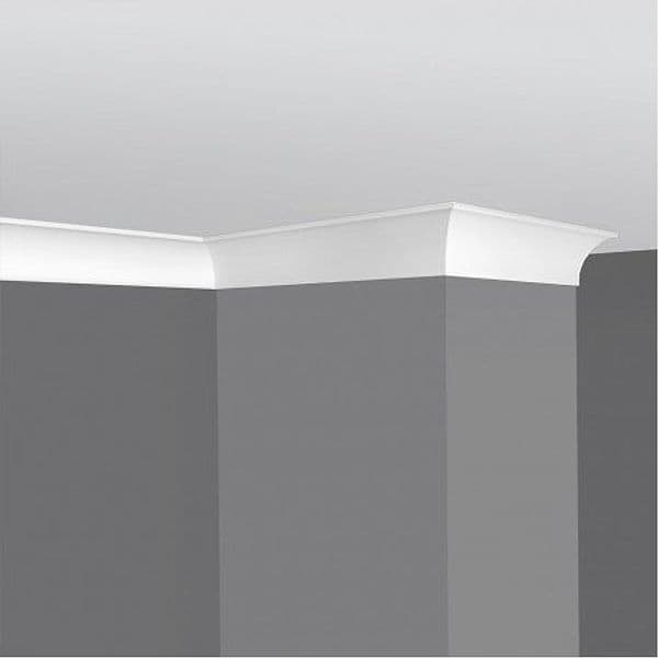€1,33ml *** STOCK *** Pacco da 90ml di cornice decorativa in polistirene compatto XPS 80X70x2000 A10 - 4
