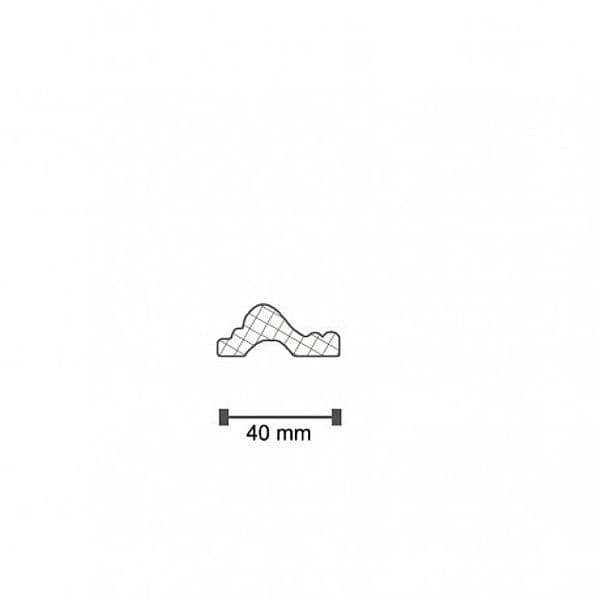 €1,73ml *** STOCK *** BOISERIE CLASSICA  Pacco da 230ml cornice + 10 angoli curvi omaggio XPS 40X13 - 5