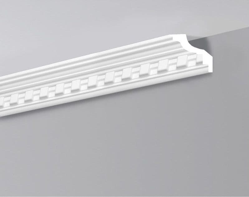 *** STOCK ***. Pacco da 48ml di cornice decorativa in polistirolo compatto XPS 80X80x2000 LD17G - 3