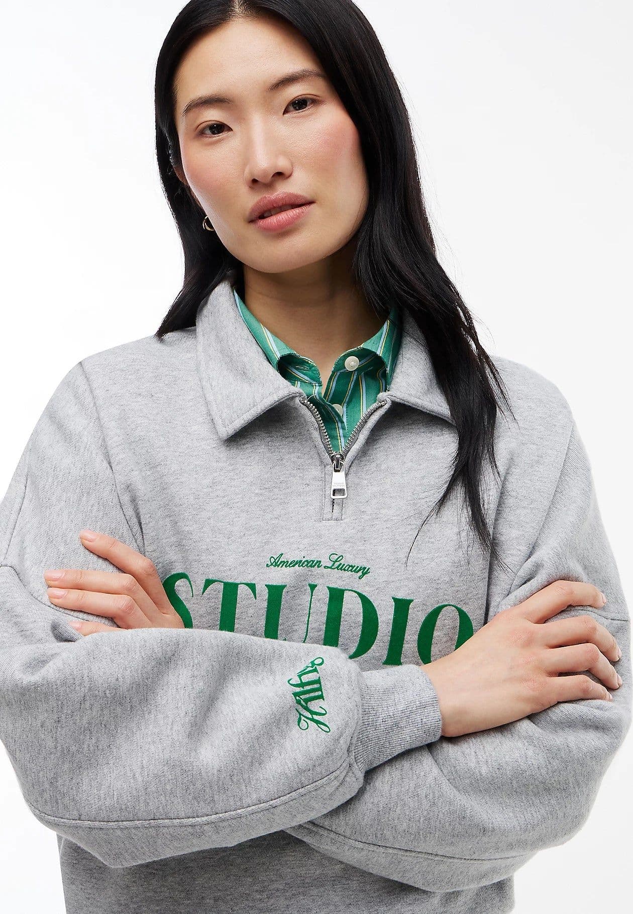 Tommy Hilfiger Felpa Donna relaxed fit con colletto a polo e zip WW0WW51595PKH - 3
