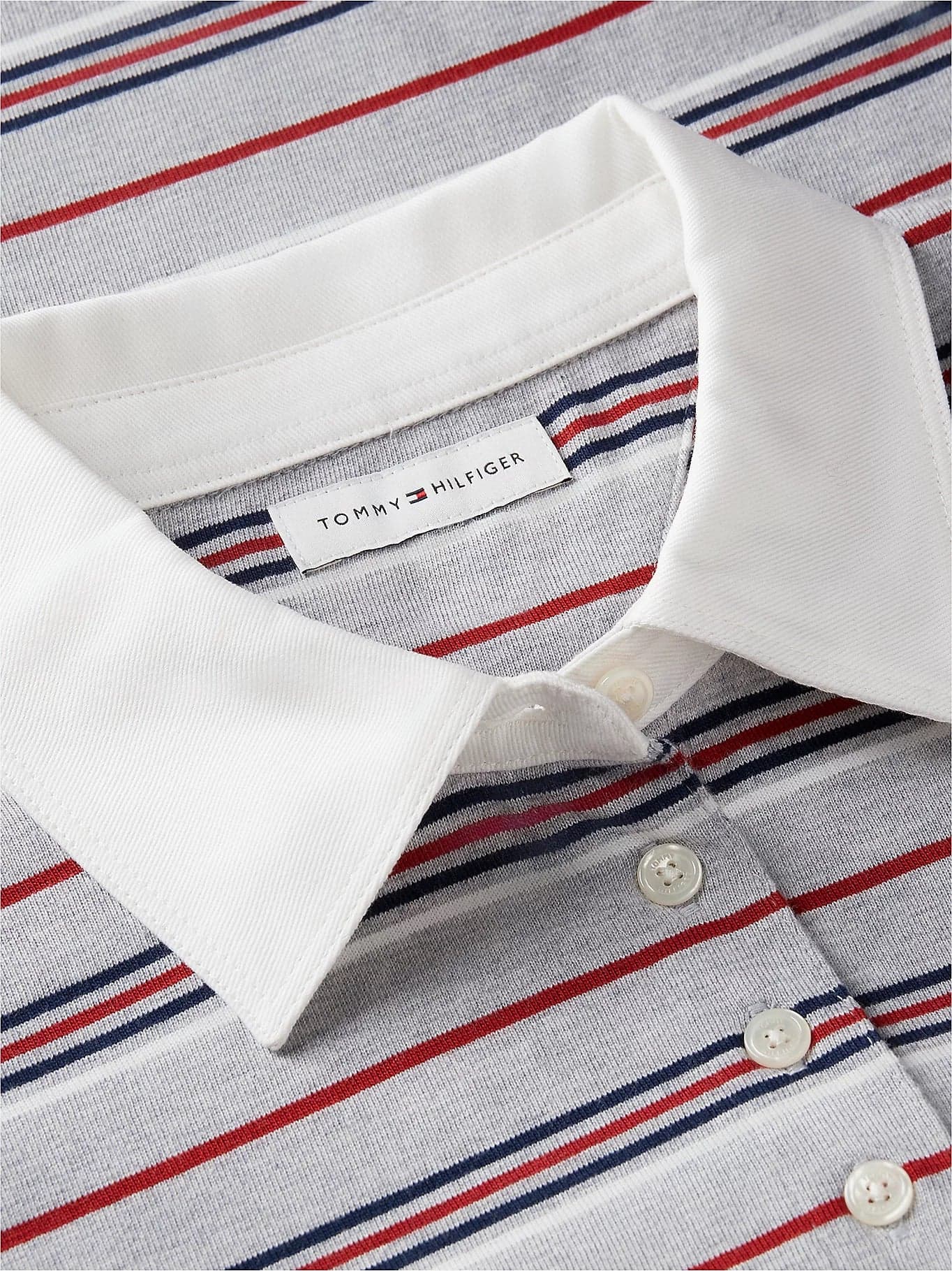 Tommy Hilfiger Felpa Donna stile polo relaxed fit a righe rugby WW0WW516280CS - 6