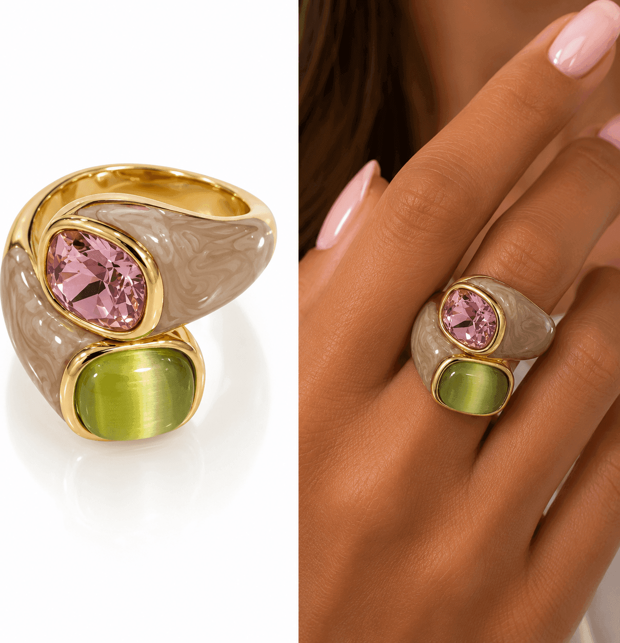 Alba Bijoux - Anello Duo Gold - 3