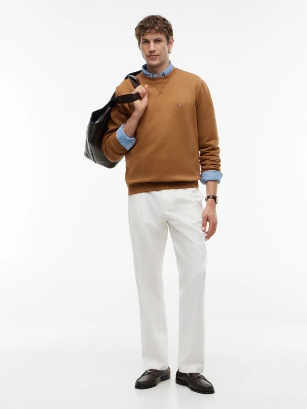 Tommy Hilfiger Felpa uomo Essential Fleece Sweatshirt MW0MW40000GVH - 2