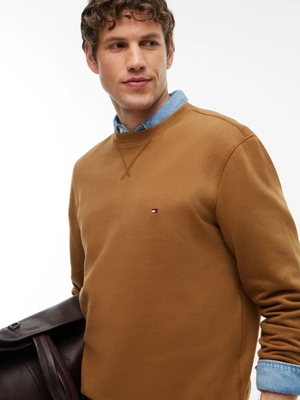Tommy Hilfiger Felpa uomo Essential Fleece Sweatshirt MW0MW40000GVH - 3