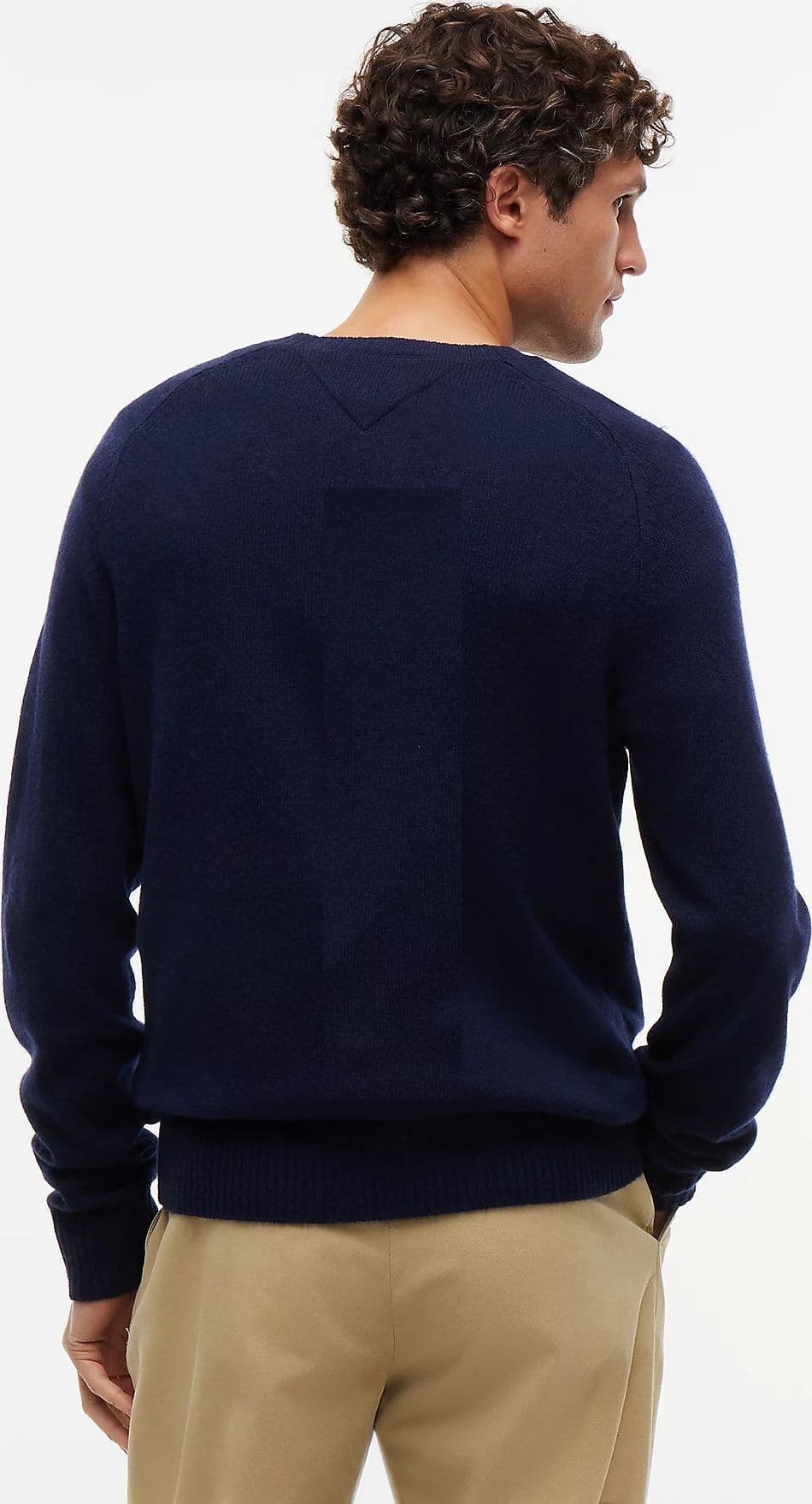 Tommy Hilfiger maglia uomo Pullover in pura lana d'agnello con logo MW0MW36535DW5 - 5