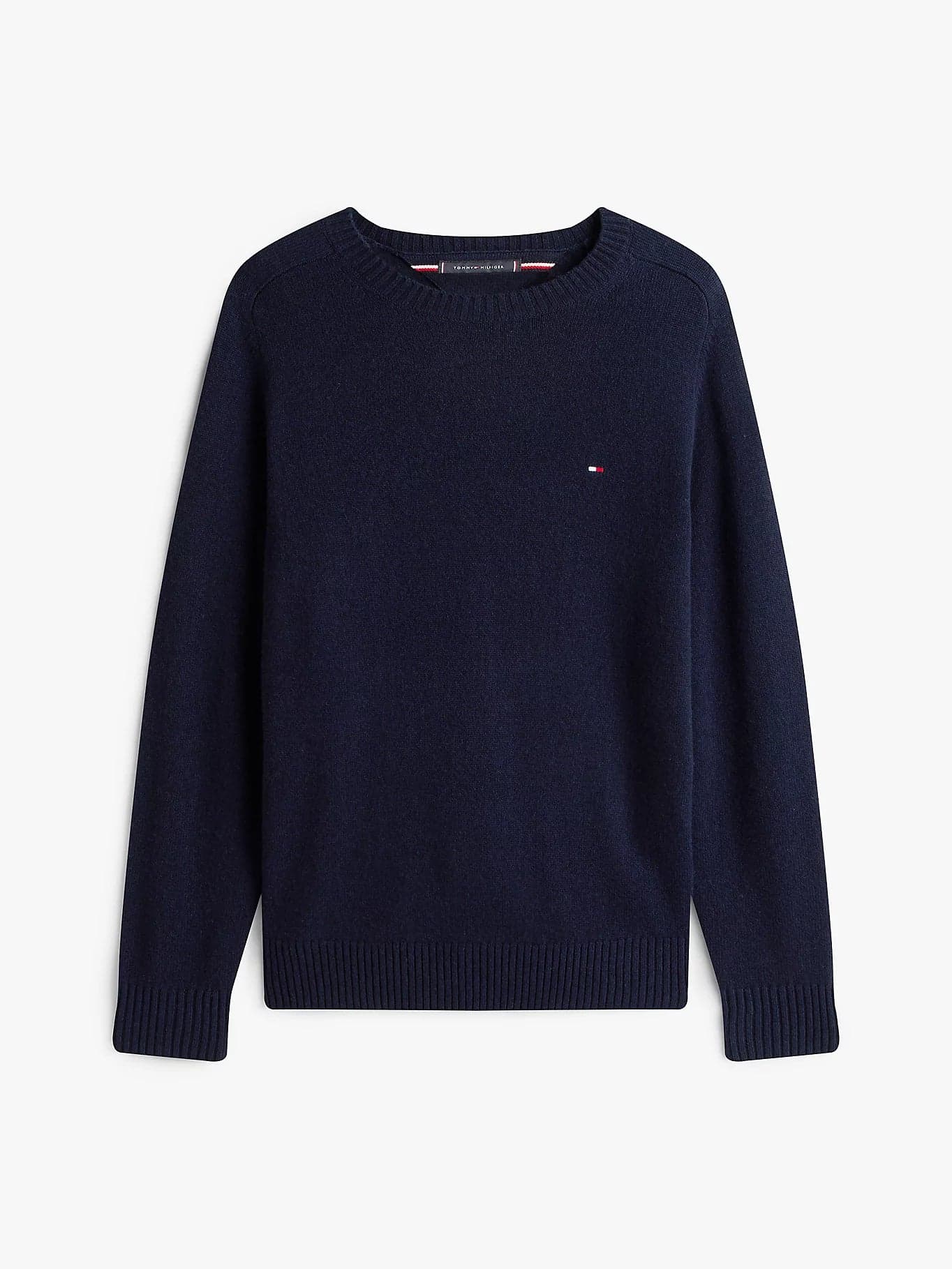 Tommy Hilfiger maglia uomo Pullover in pura lana d'agnello con logo MW0MW36535DW5 - 7