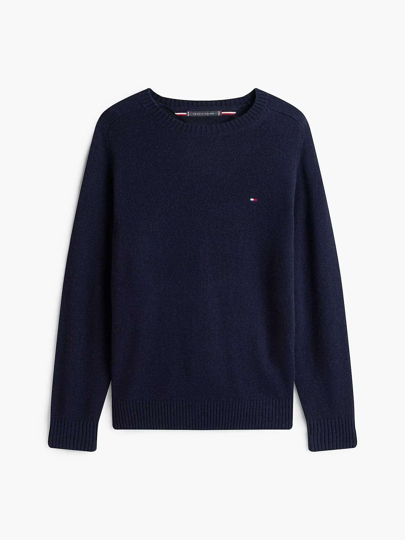 Tommy Hilfiger maglia uomo Pullover in pura lana d'agnello con logo MW0MW36535DW5 - 8