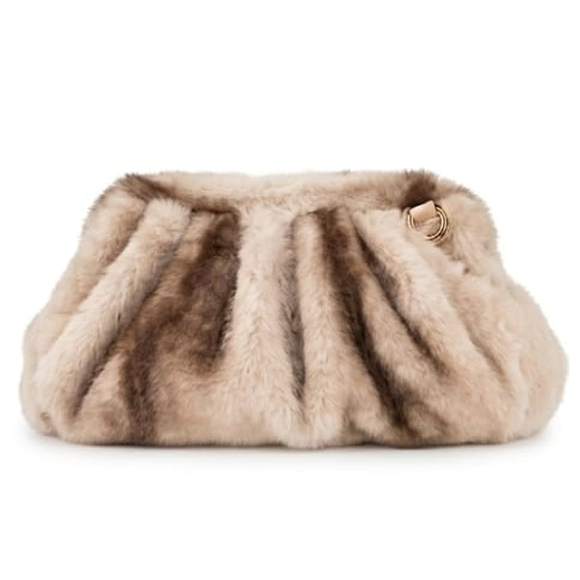 Borsa Pochette a Tracolla Baci e Abbracci in Ecopelliccia con Catena