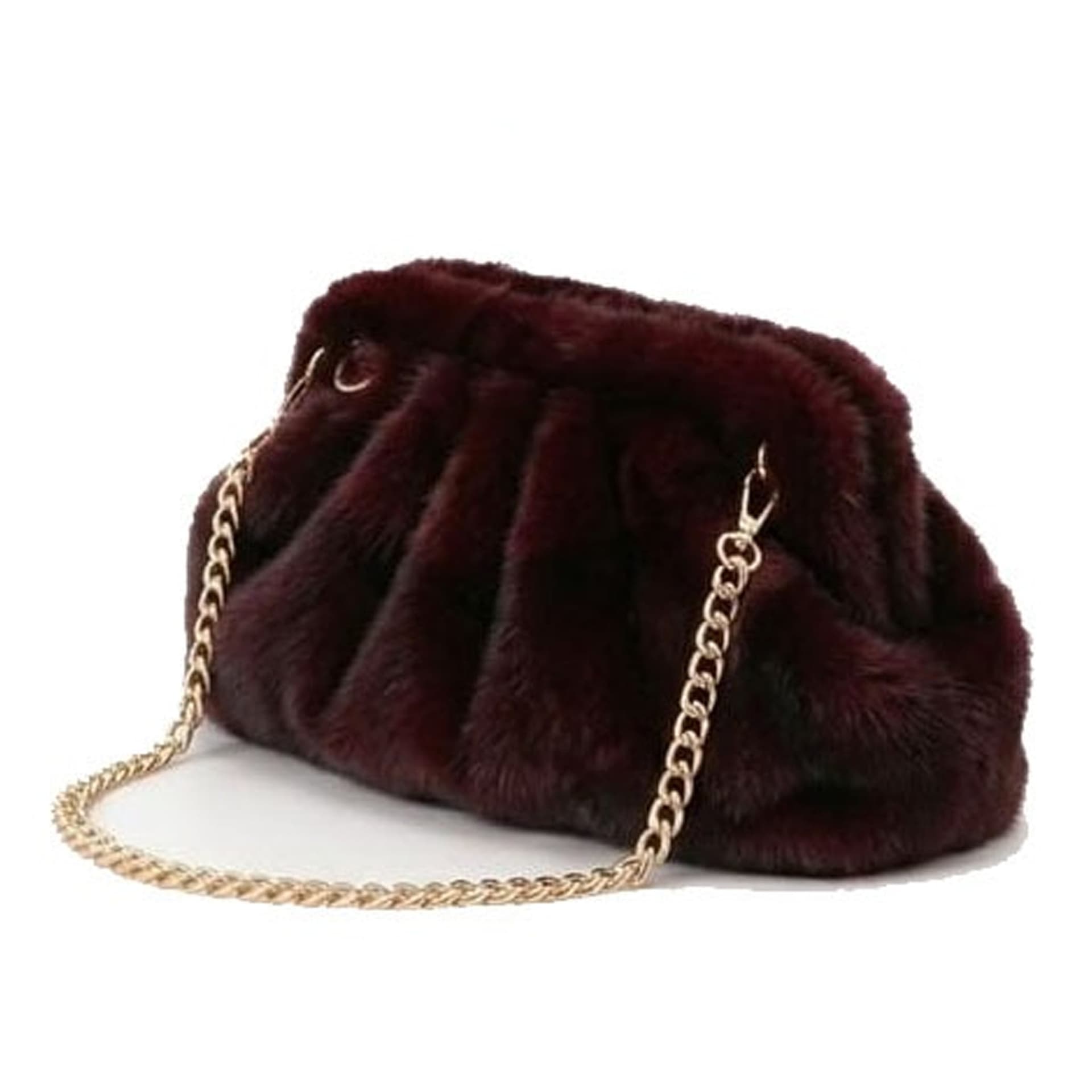 Borsa Pochette a Tracolla Baci e Abbracci in Ecopelliccia con Catena - 22