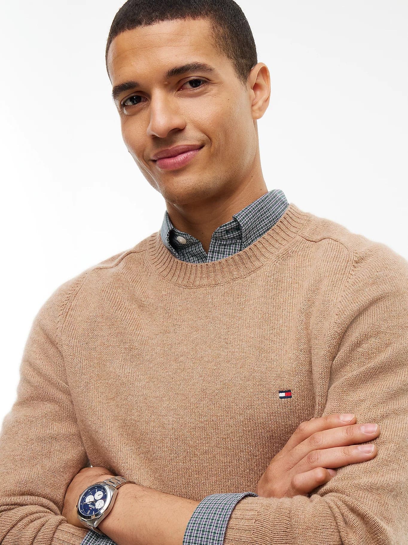 Tommy Hilfiger maglia uomo Pullover in pura lana d'agnello con logo MW0MW36535RFG - 3