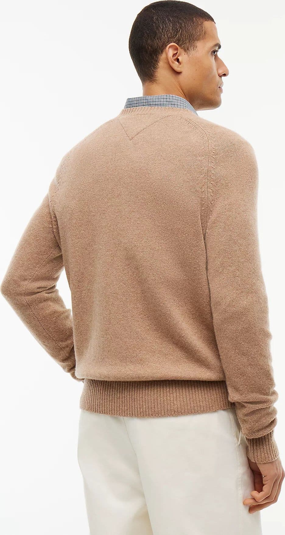 Tommy Hilfiger maglia uomo Pullover in pura lana d'agnello con logo MW0MW36535RFG - 4