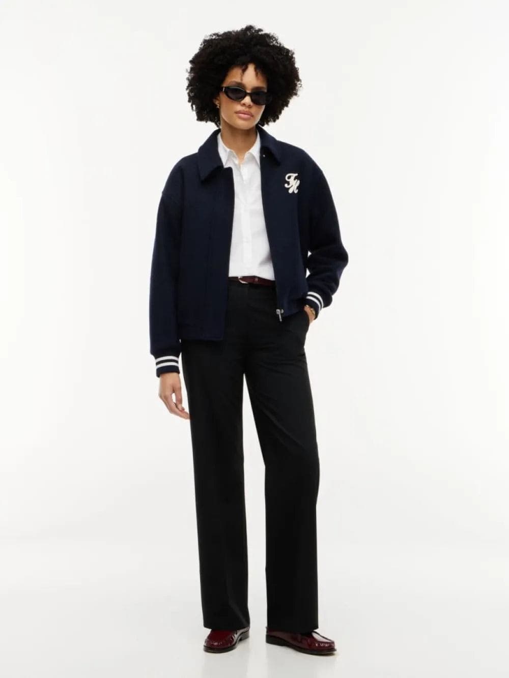 Tommy Hilfiger Pantaloni donna Straight Leg Twill Trousers WW0WW51899BDS - 2