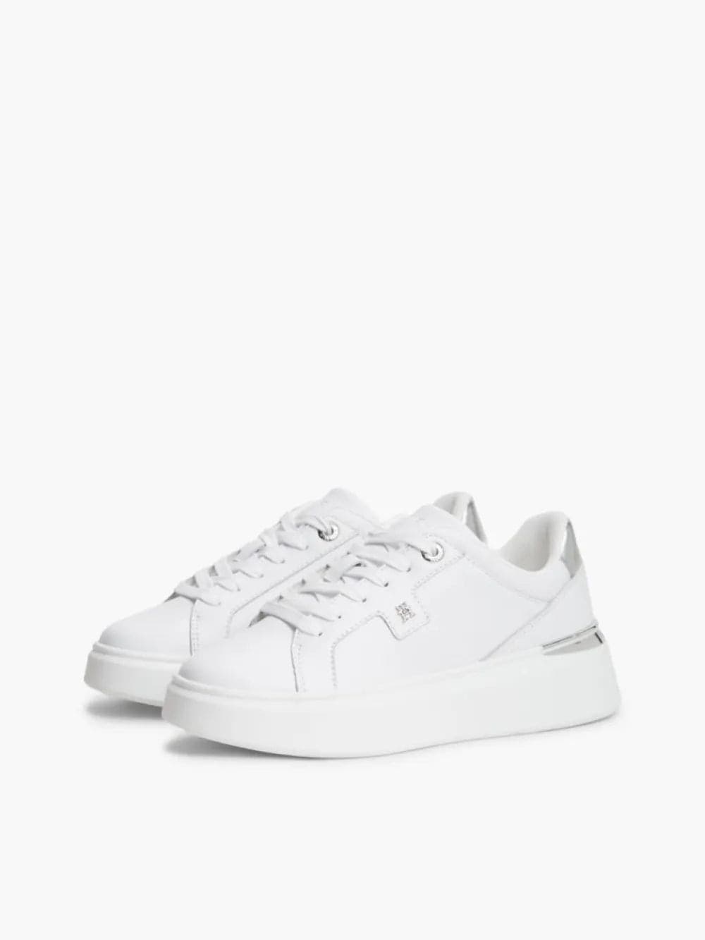 Tommy Hilfiger scarpe donna in pelle Th platform chic sneaker FW0FW096260IO - 2