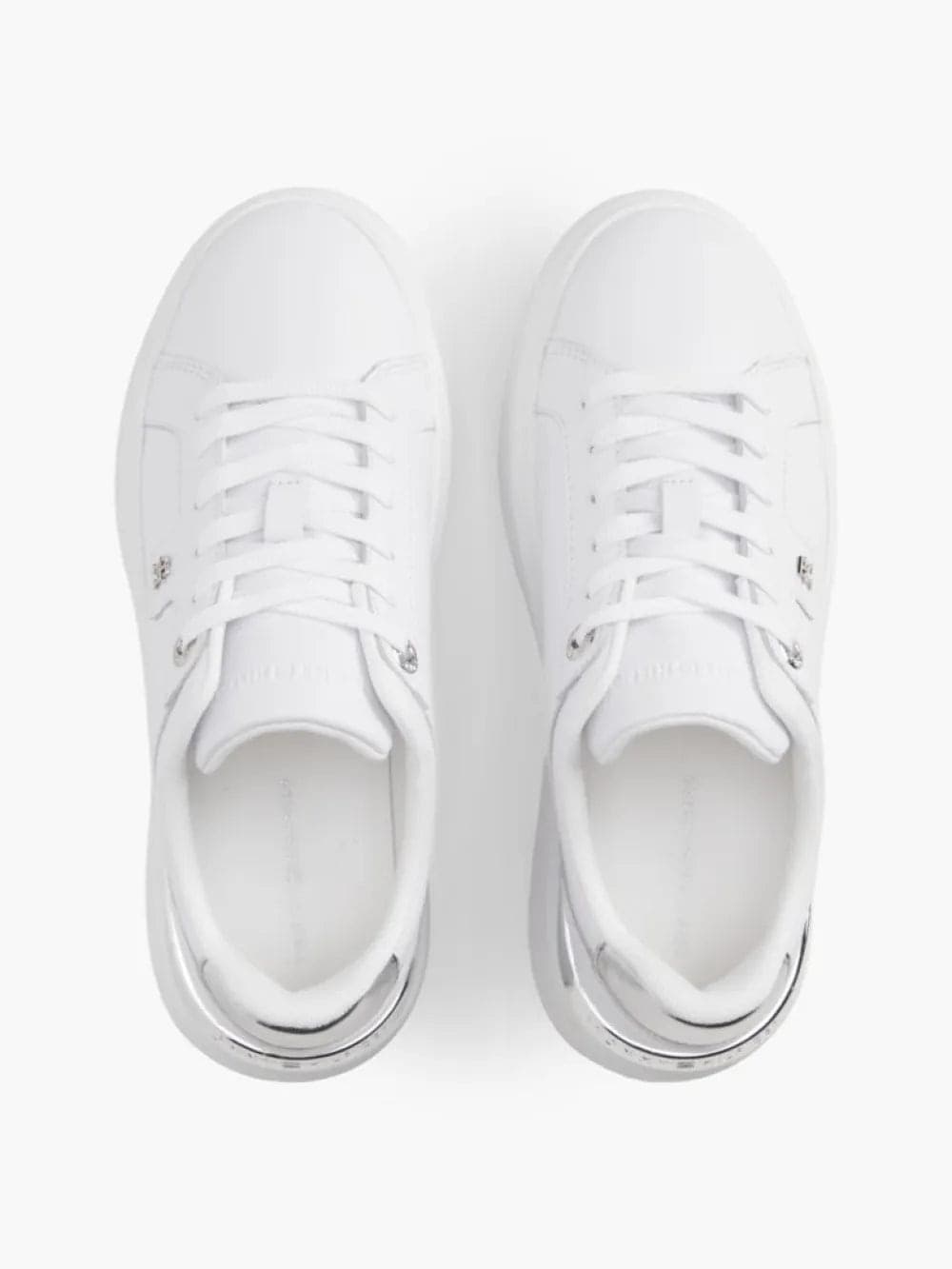Tommy Hilfiger scarpe donna in pelle Th platform chic sneaker FW0FW096260IO - 3