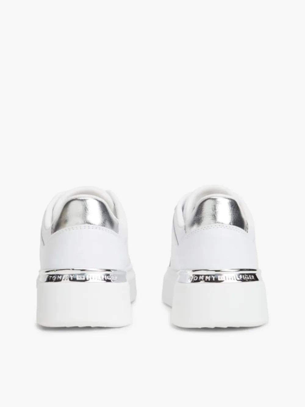 Tommy Hilfiger scarpe donna in pelle Th platform chic sneaker FW0FW096260IO - 4
