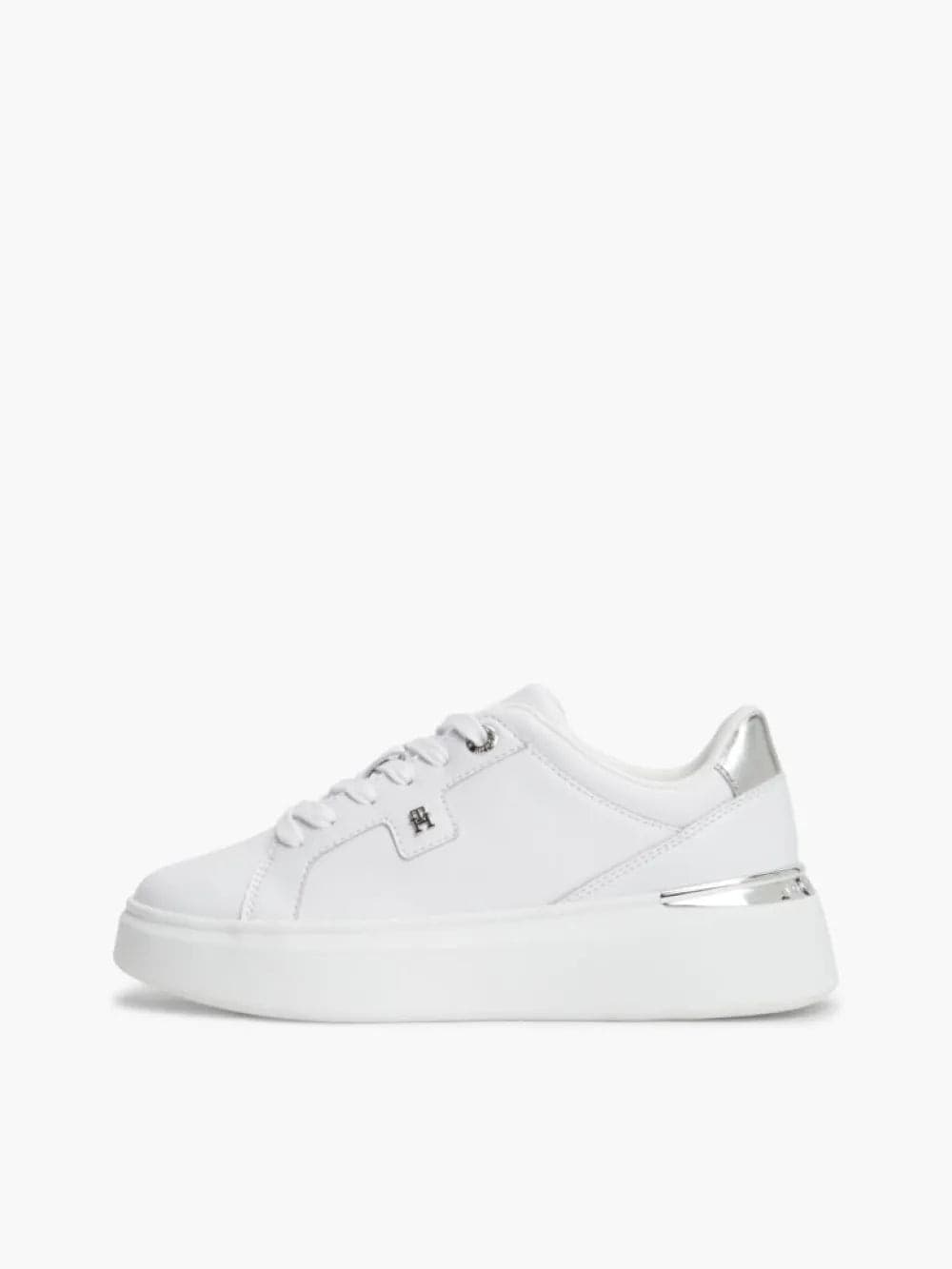 Tommy Hilfiger scarpe donna in pelle Th platform chic sneaker FW0FW096260IO - 7