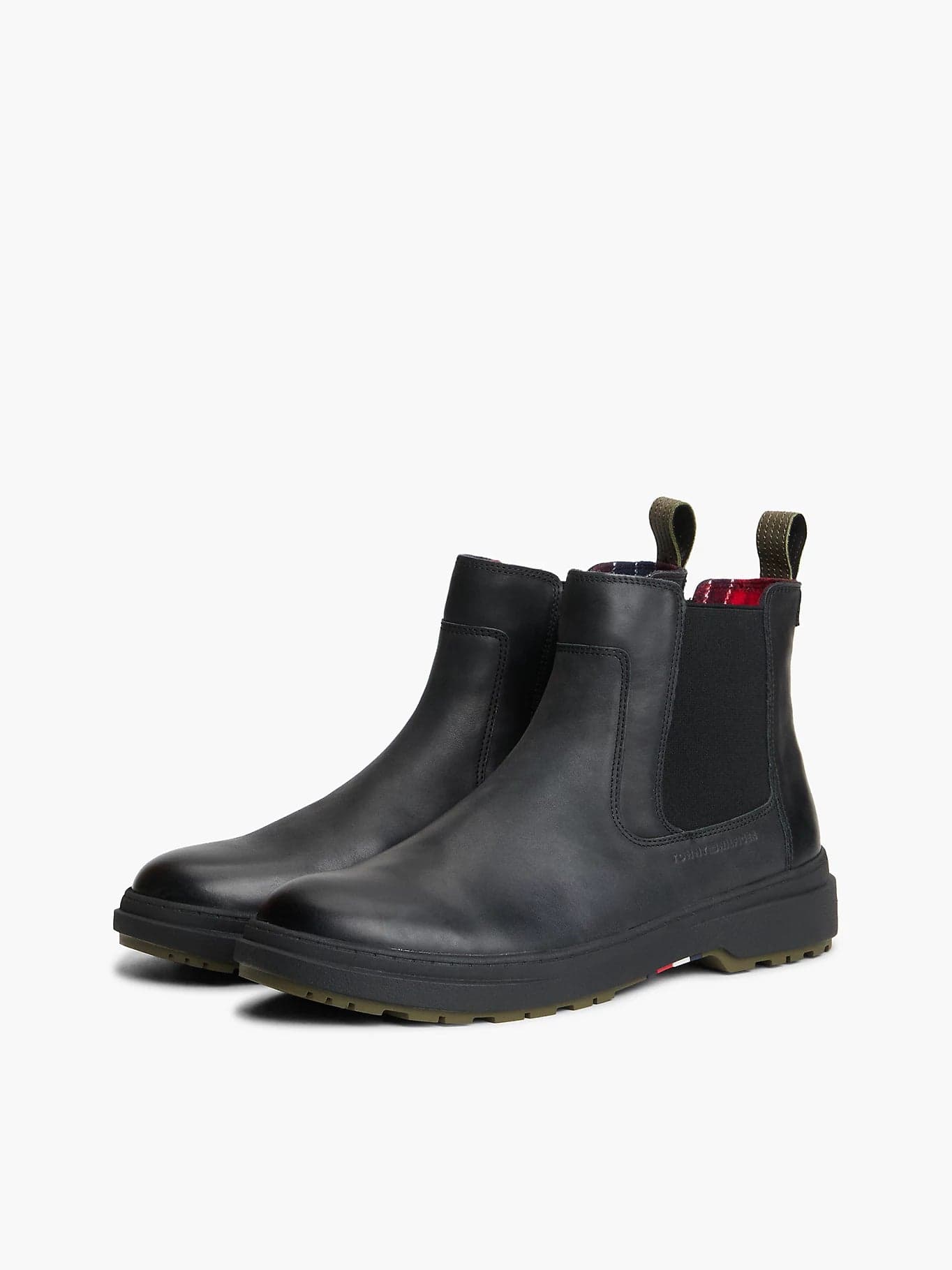 Tommy Hilfiger scarpe uomo Stivaletti Chelsea outdoor in pelle con interno caldo FM0FM05958BDS - 2