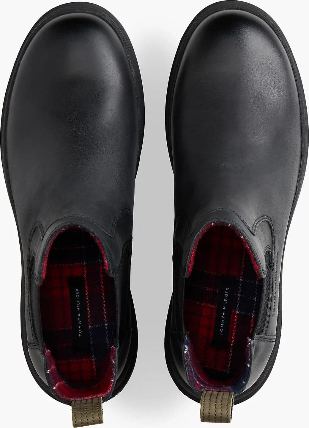 Tommy Hilfiger scarpe uomo Stivaletti Chelsea outdoor in pelle con interno caldo FM0FM05958BDS - 3