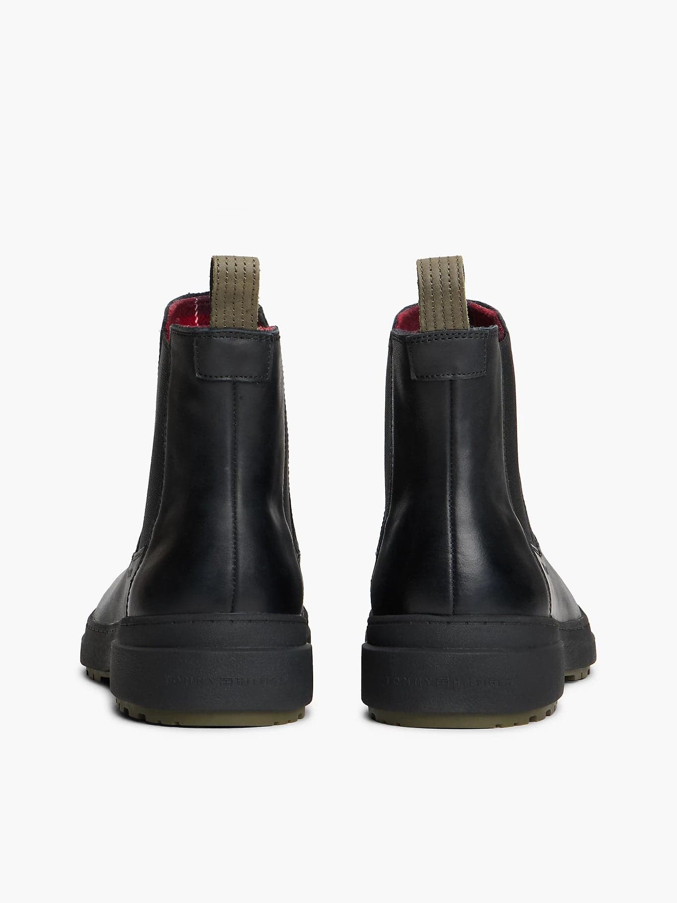 Tommy Hilfiger scarpe uomo Stivaletti Chelsea outdoor in pelle con interno caldo FM0FM05958BDS - 4