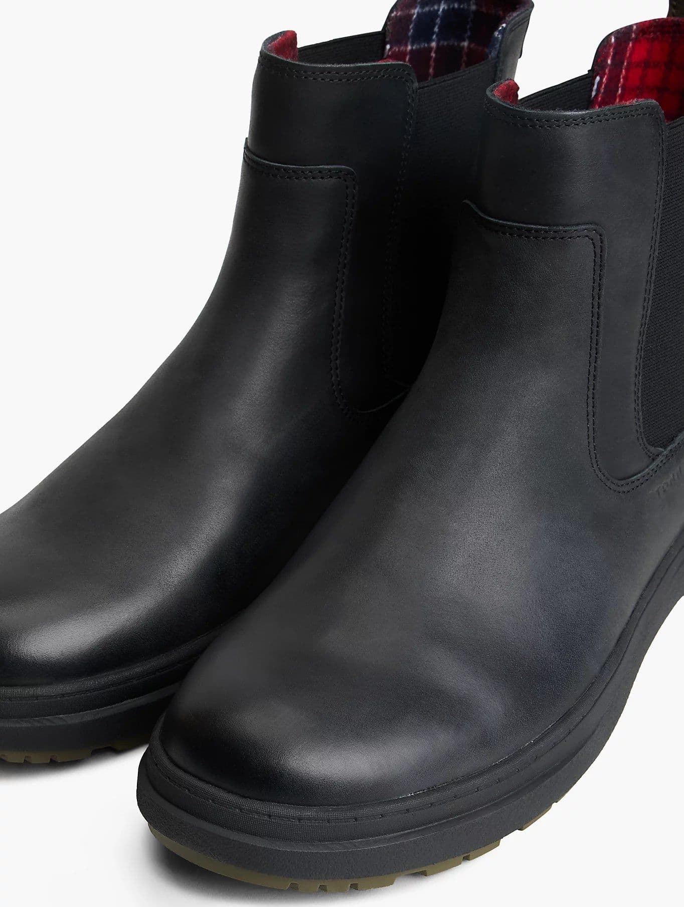 Tommy Hilfiger scarpe uomo Stivaletti Chelsea outdoor in pelle con interno caldo FM0FM05958BDS - 6