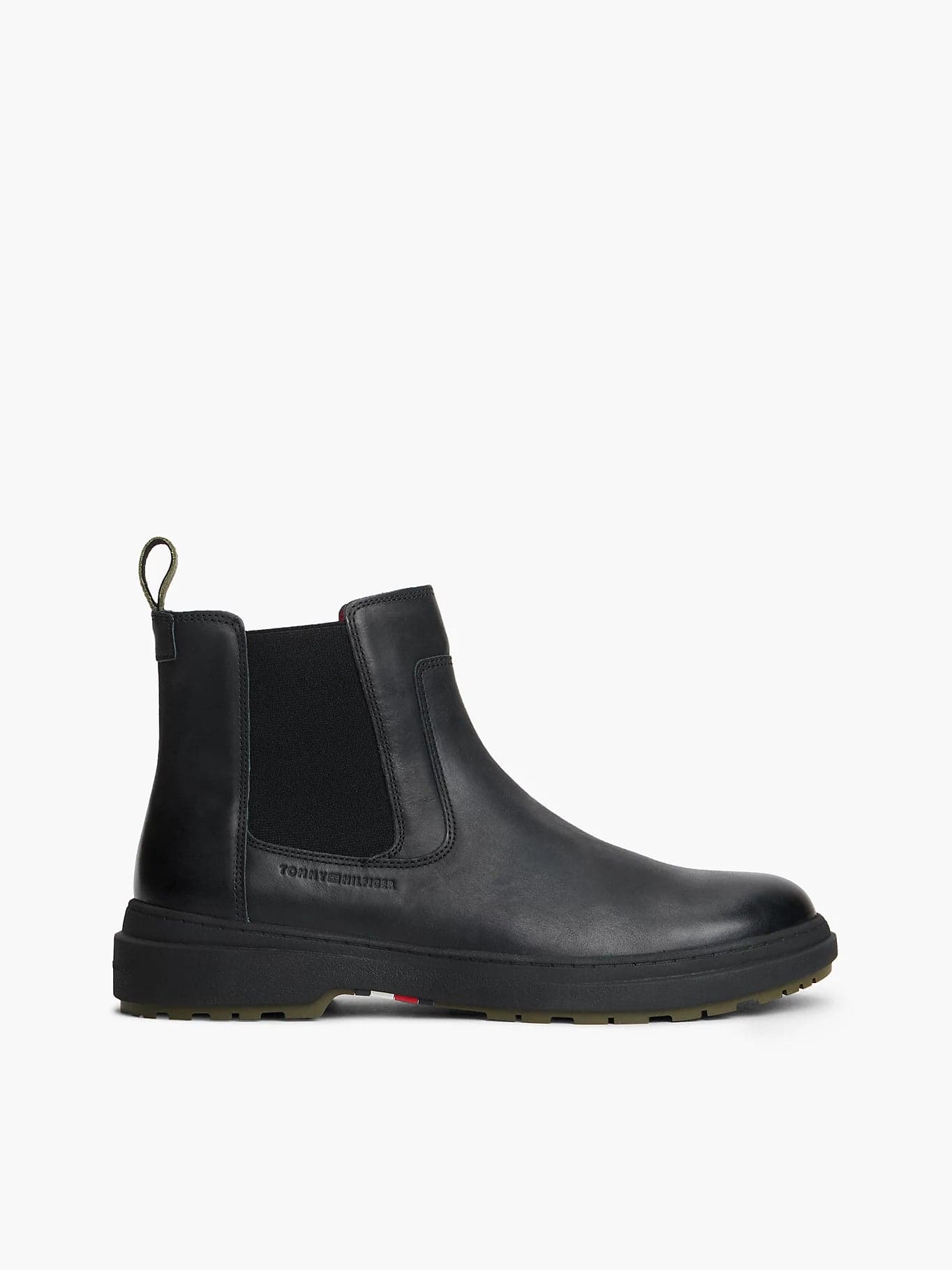 Tommy Hilfiger scarpe uomo Stivaletti Chelsea outdoor in pelle con interno caldo FM0FM05958BDS - 7