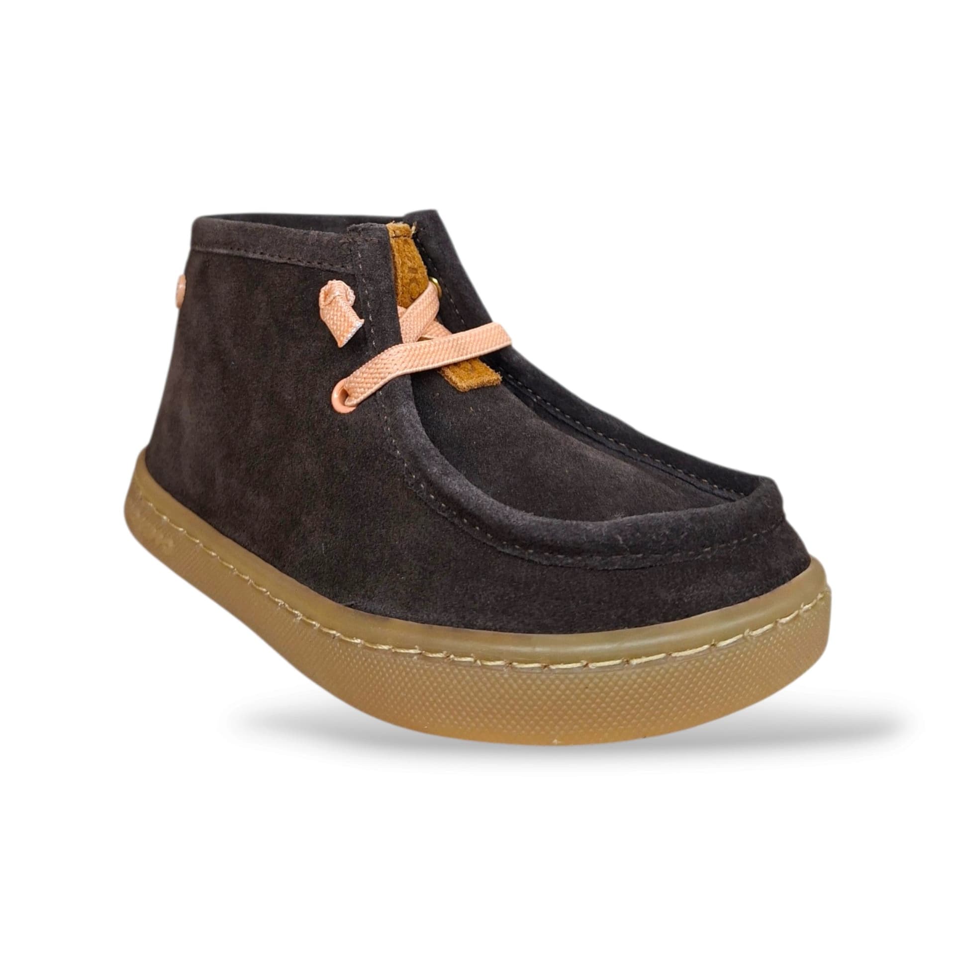 Gioseppo 80500 Paraboot Sneakers Bambini e Ragazzi Marrone Cipria | Laccio Elastico Suede Crosta Fondo Barefoot Flessibile | Taglie 26-31 | Scarpetteria Gica - 2