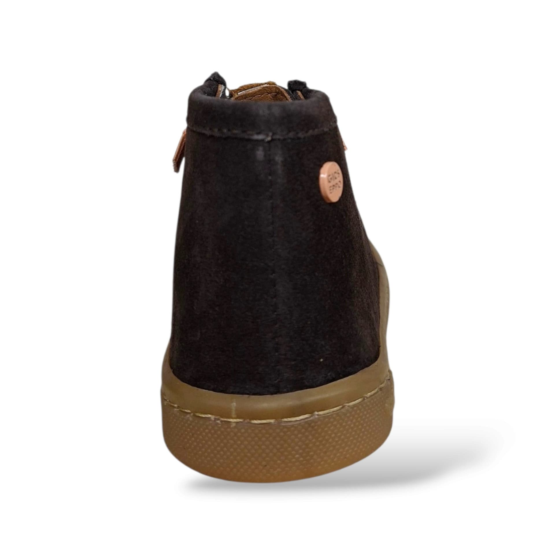 Gioseppo 80500 Paraboot Sneakers Bambini e Ragazzi Marrone Cipria | Laccio Elastico Suede Crosta Fondo Barefoot Flessibile | Taglie 26-31 | Scarpetteria Gica - 3