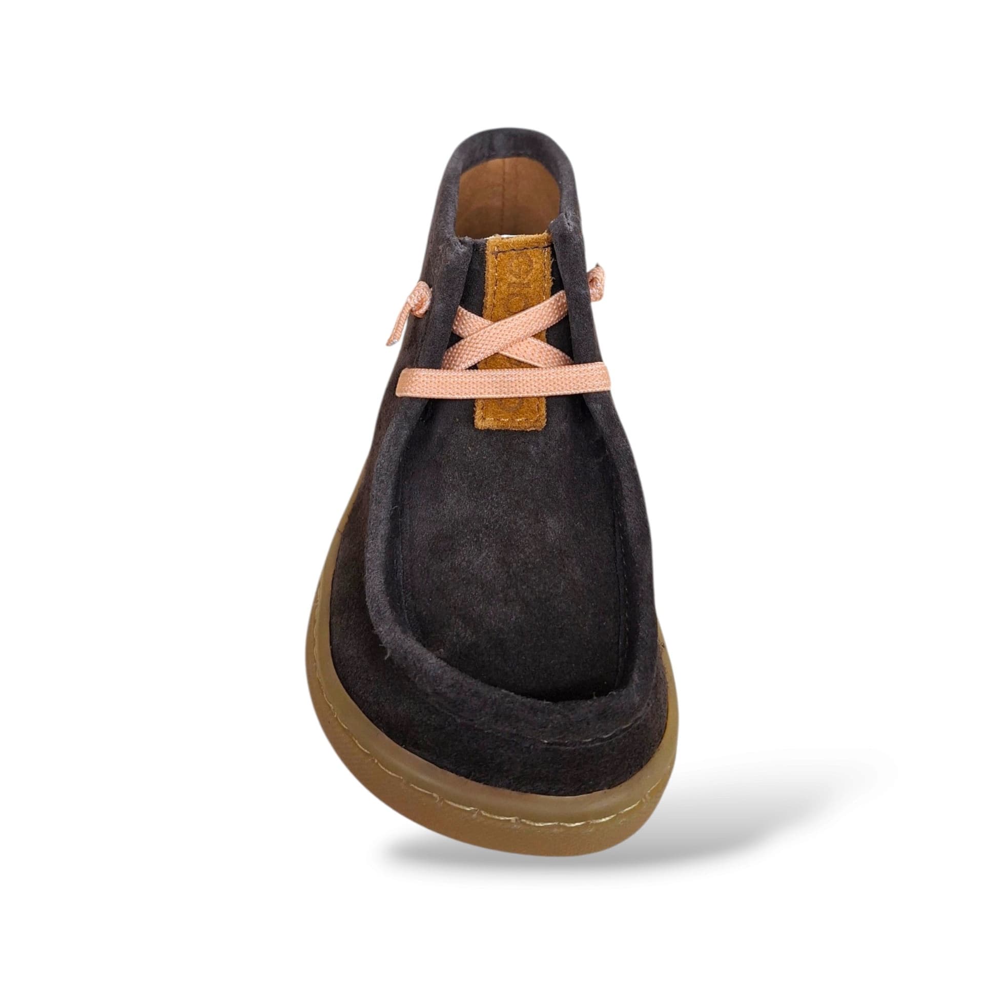 Gioseppo 80500 Paraboot Sneakers Bambini e Ragazzi Marrone Cipria | Laccio Elastico Suede Crosta Fondo Barefoot Flessibile | Taglie 26-31 | Scarpetteria Gica - 4