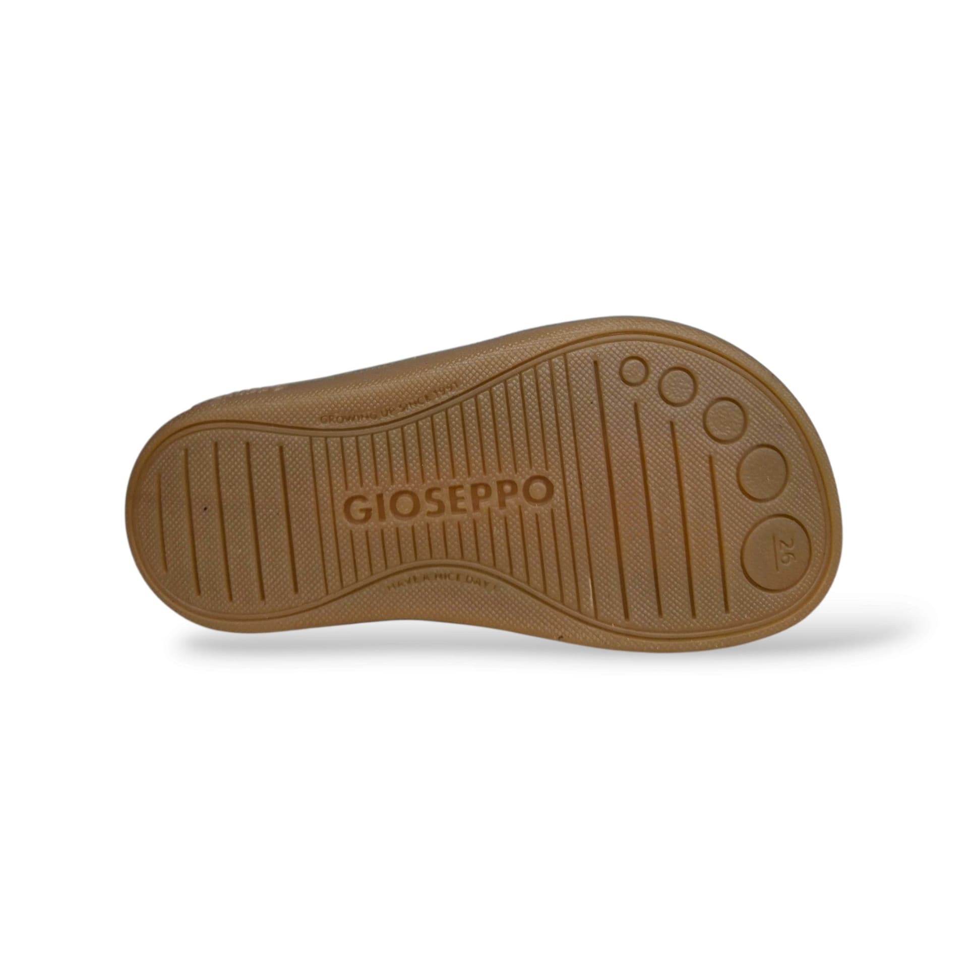 Gioseppo 80500 Paraboot Sneakers Bambini e Ragazzi Marrone Cipria | Laccio Elastico Suede Crosta Fondo Barefoot Flessibile | Taglie 26-31 | Scarpetteria Gica - 5