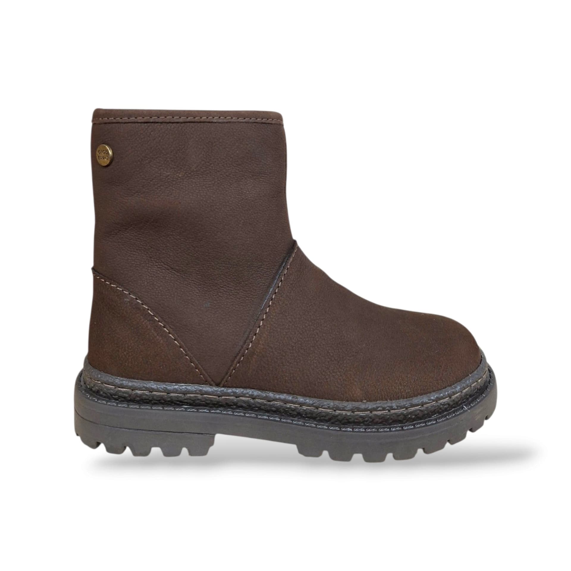 Gioseppo 80775 Stivaletto Bambini e Ragazzi Marrone | Zip Laterale Pelle Casual Moderno | Taglie 26-39 | Scarpetteria Gica