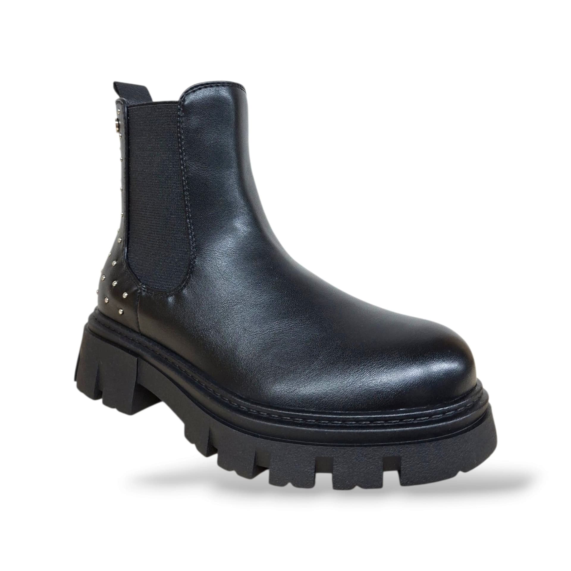 Gioseppo 80989 Stivaletto con Borchie Bambine e Ragazze Nero | Zip Laterale Pelle Rock Fashion | Taglie 32-39 | Scarpetteria Gica - 2