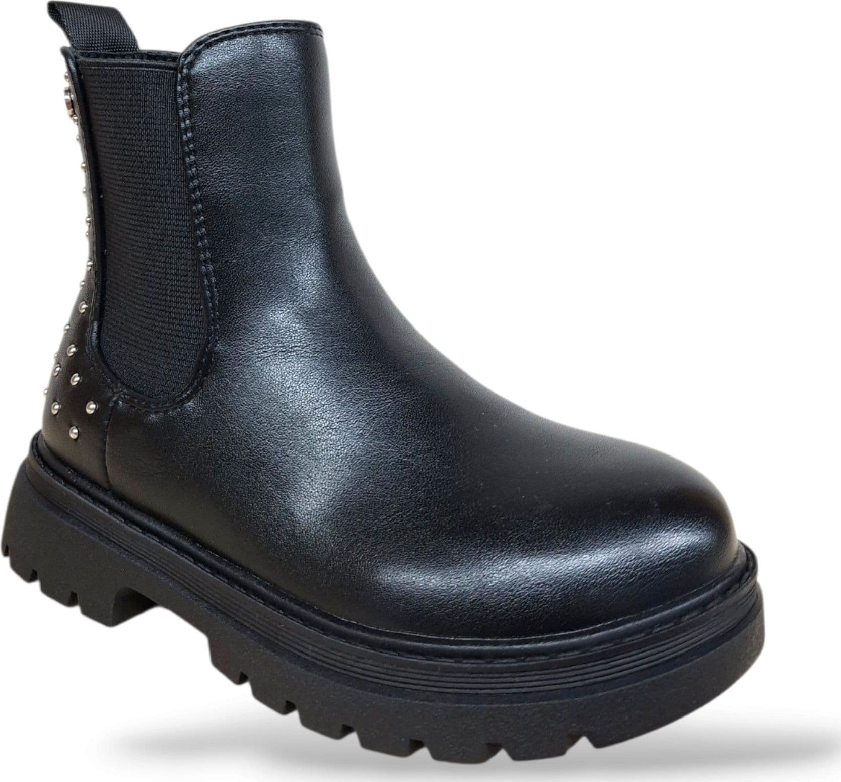 Gioseppo 80989 Stivaletto con Borchie Bambine Nero | Zip Laterale Pelle Rock Fashion Taglie Piccole | Taglie 26-31 | Scarpetteria Gica - 2