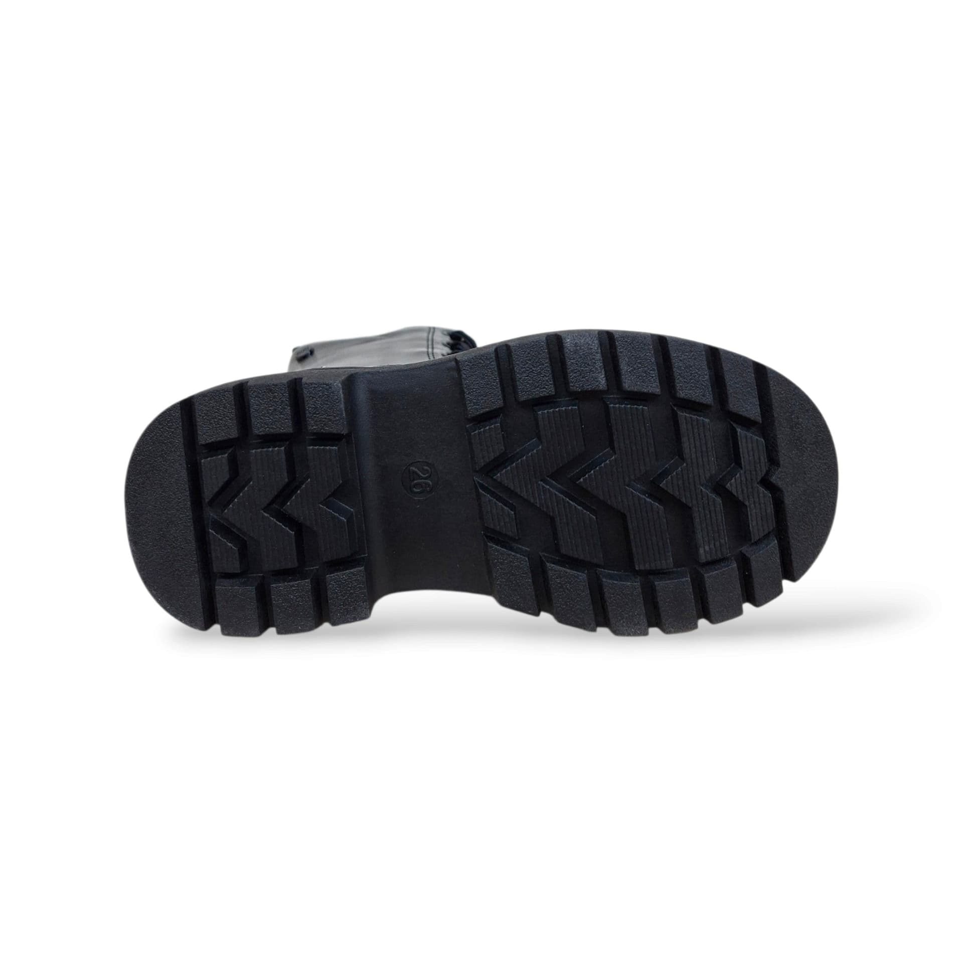 Gioseppo 80990 Anfibio Bambine e Ragazze Nero | Pelle Naplak Lucida Laccio Velluto Zip Laterale Fashion | Taglie 26-31 | Scarpetteria Gica - 5