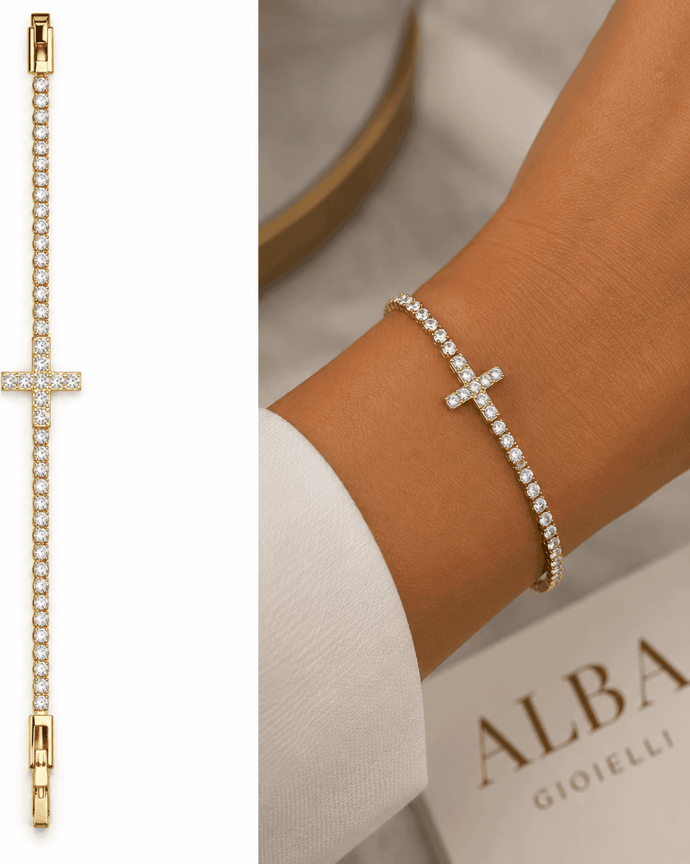 Alba Bijoux   Bracciale  Tennis Fede - 3